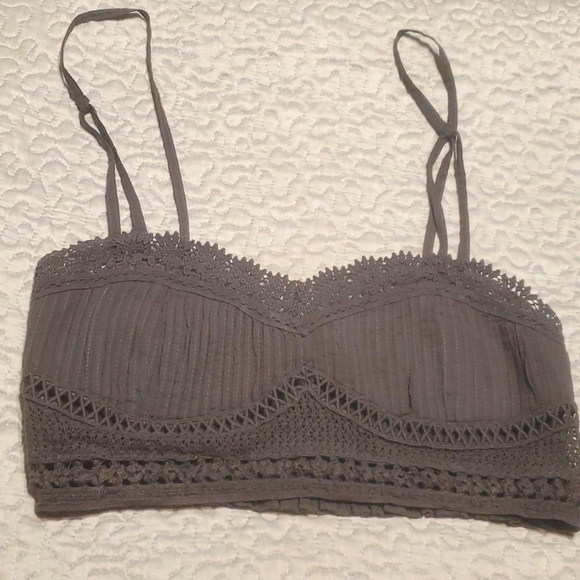 NEW  FREE PEOPLE  TALLULAH SMOCKED BACK  LACE BRALETTE - Picture 3 of 9